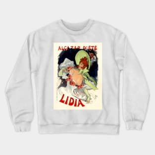 LILY DE LIDIA French Belle Epoque Cabaret Dance Performance Vintage Theatre Crewneck Sweatshirt